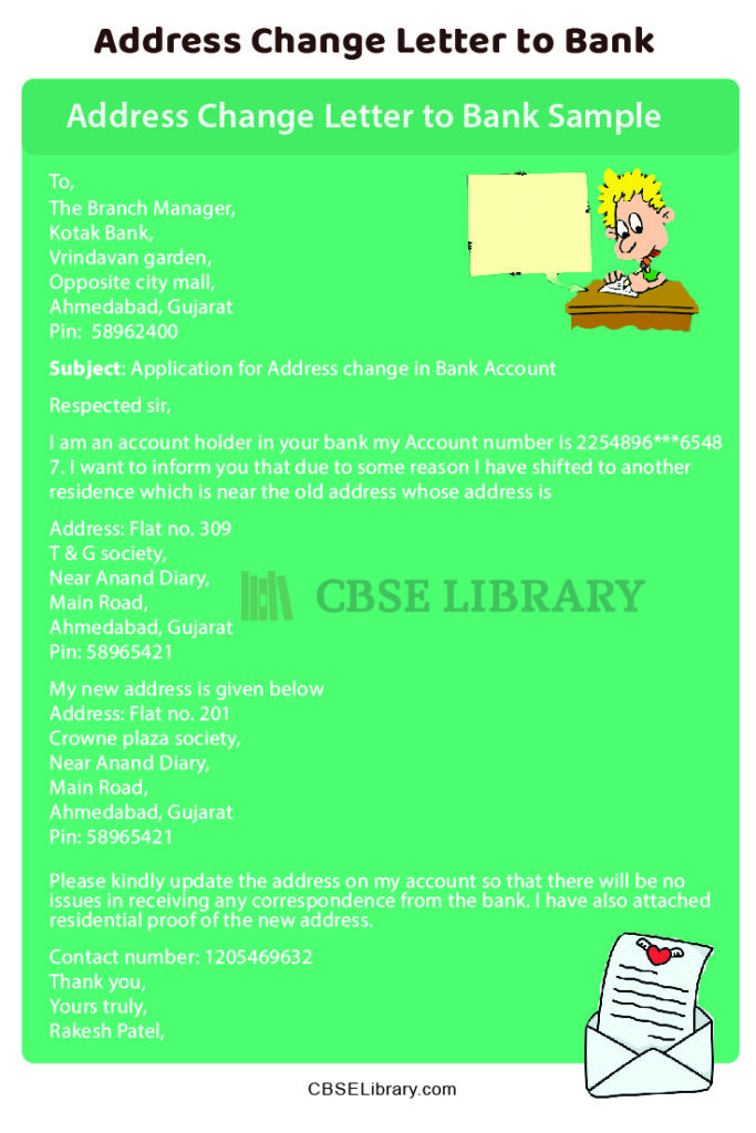 Address Change Letter to Bank How to Write? Samples, Tips and Format