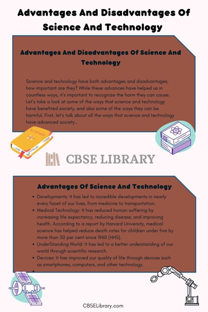 essay on advantages and disadvantages of science and technology