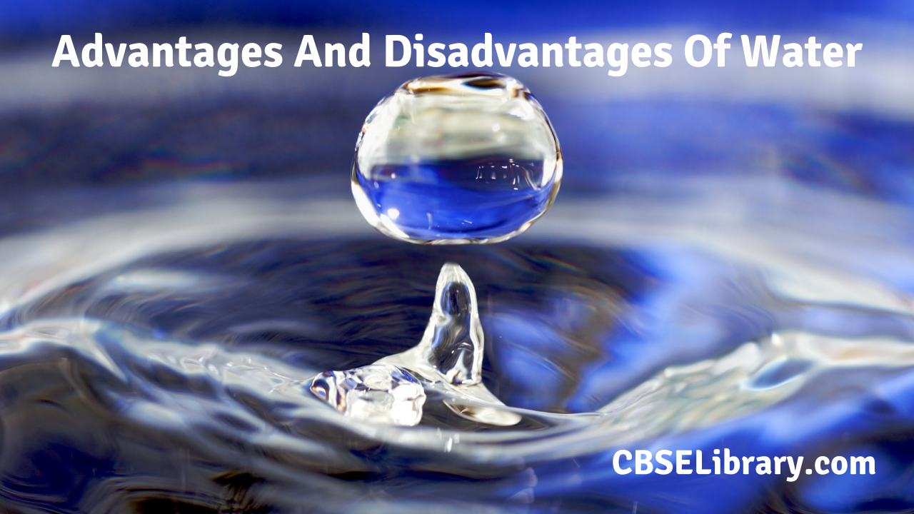 Save Water Advantages And Disadvantages