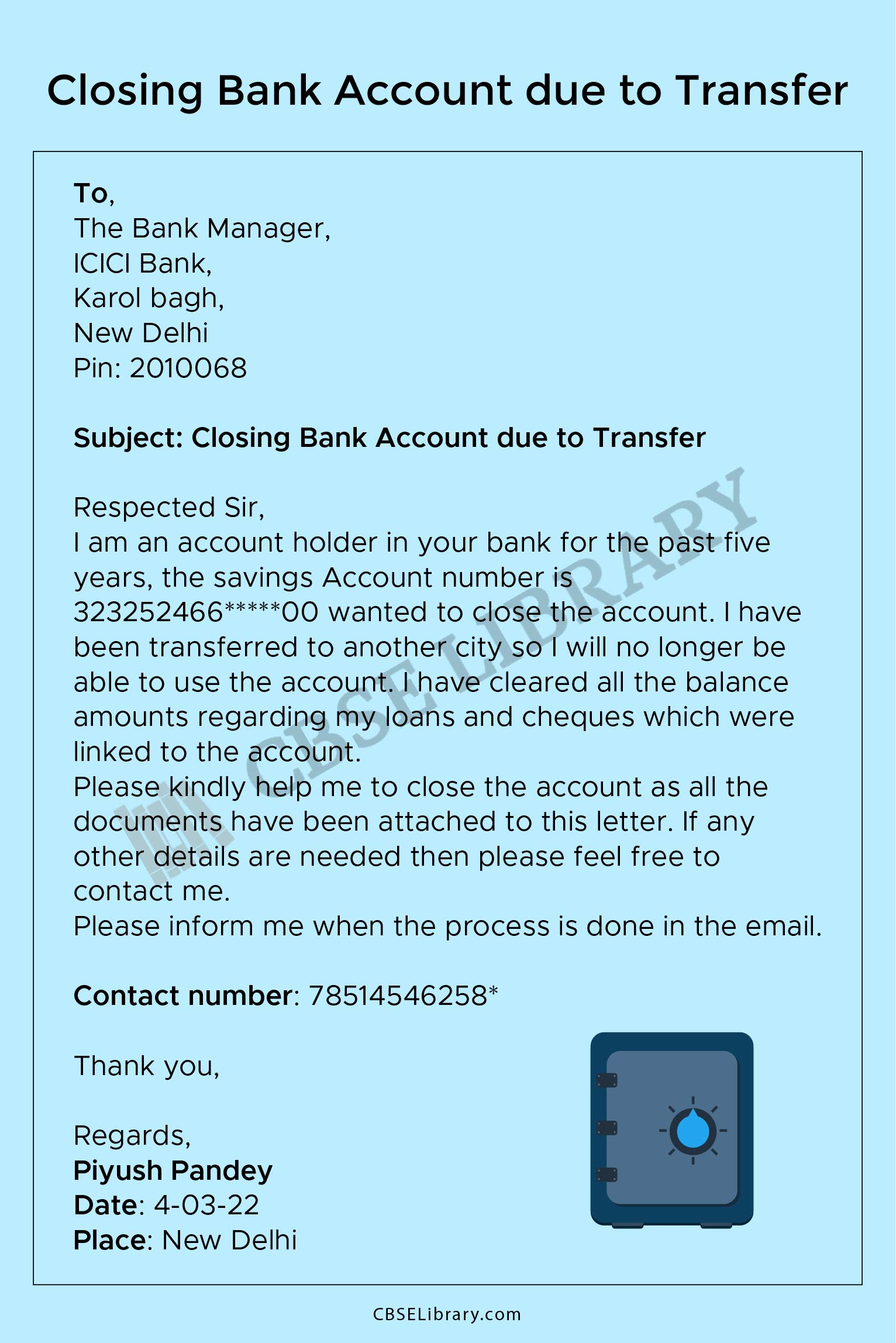 Bank Account Closed 1