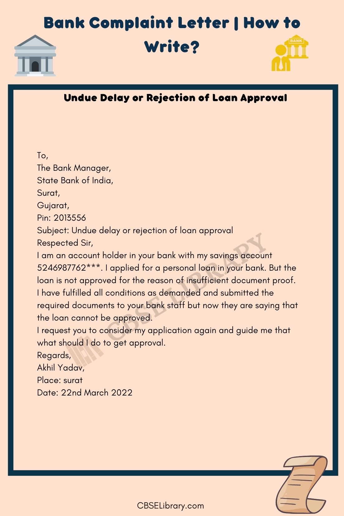 Bank Complaint Letter 1