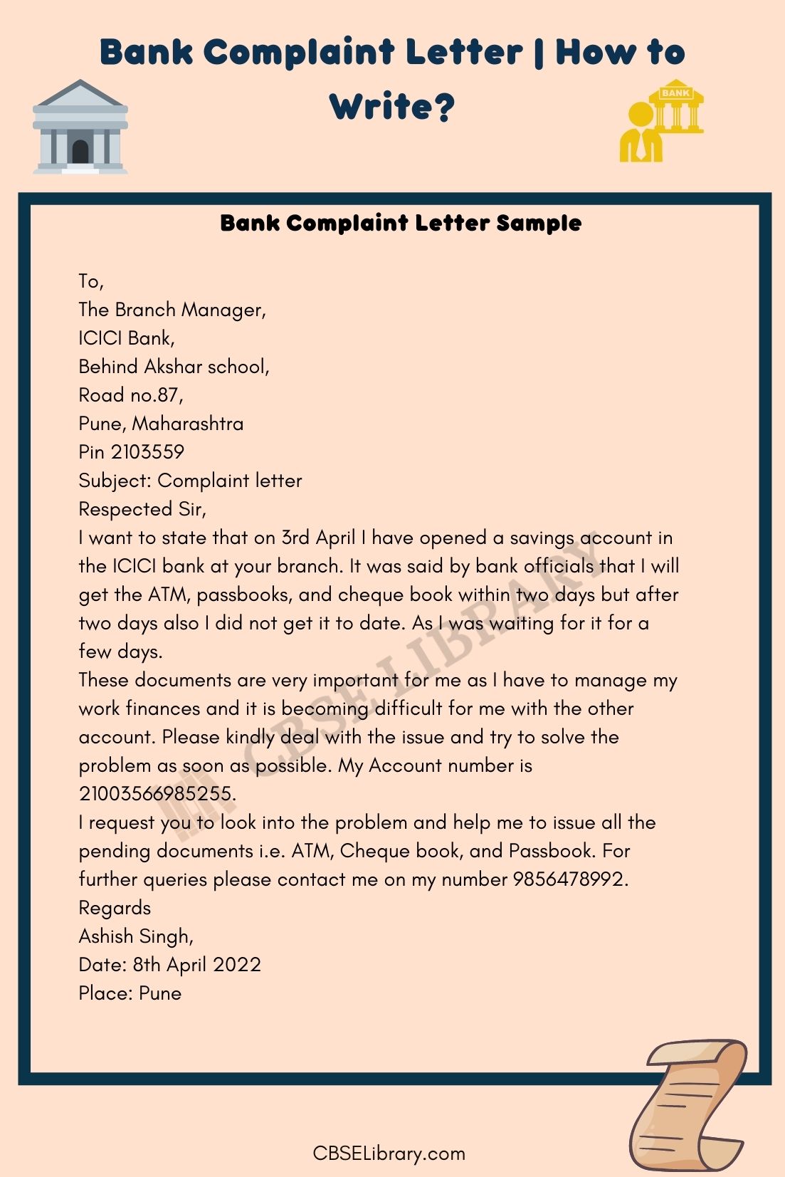 Bank Complaint Letter 3