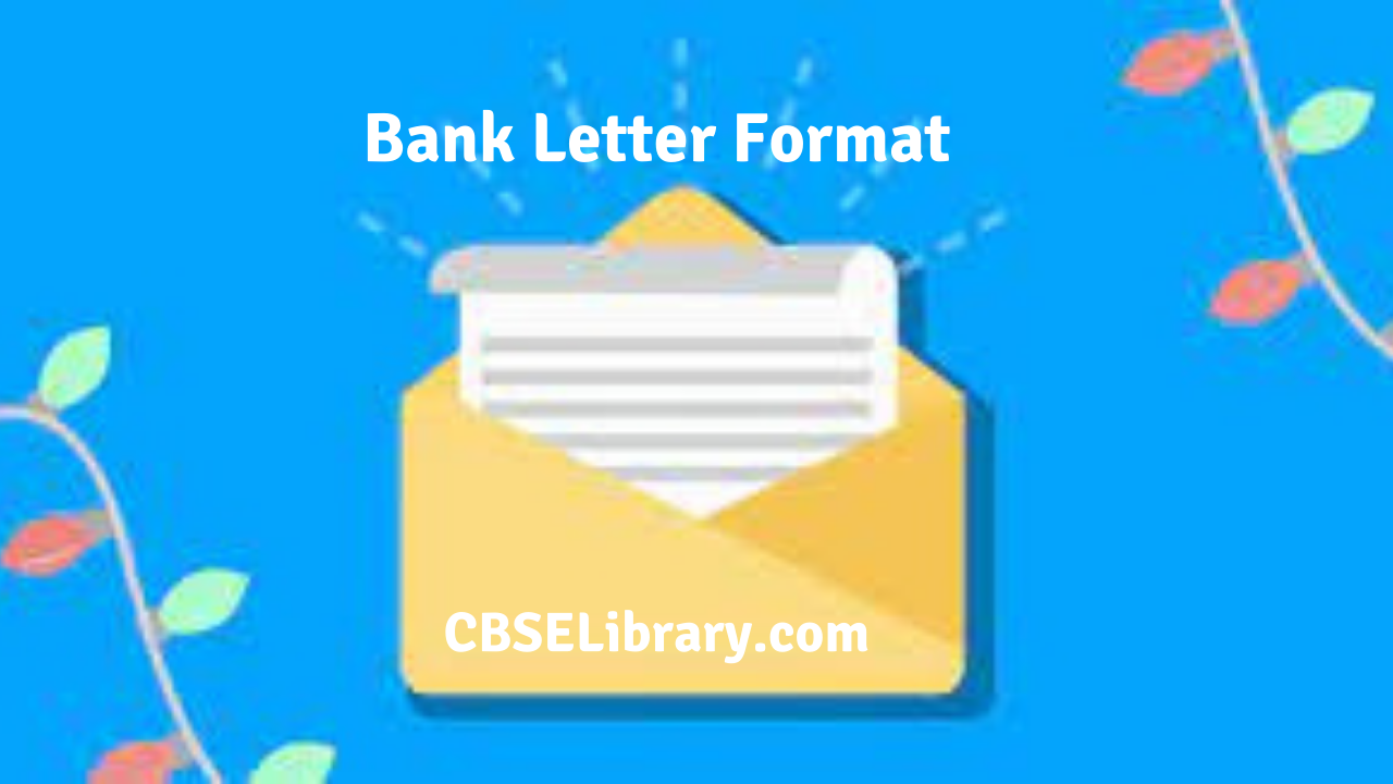Bank Letter Format