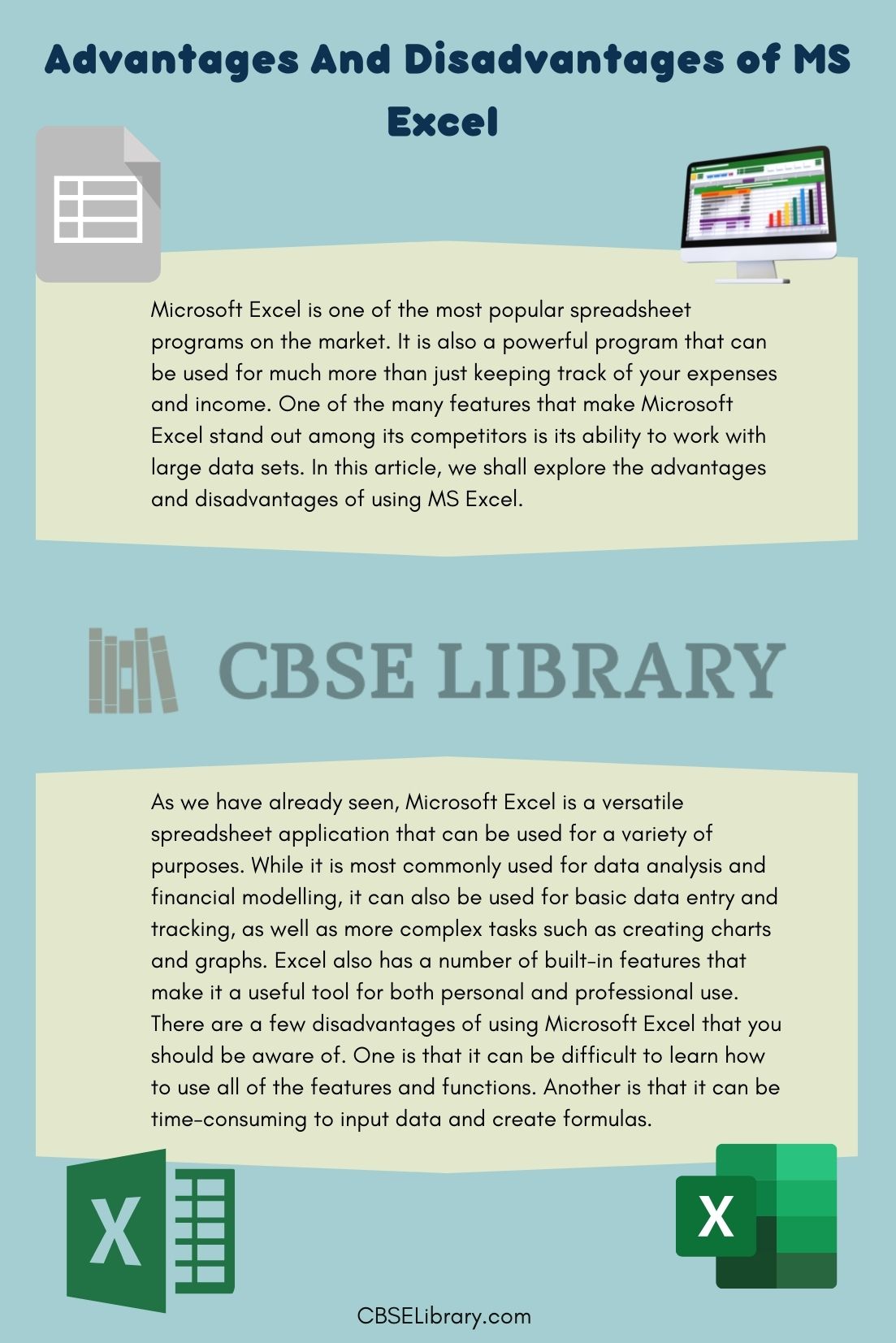 Advantages And Disadvantages of MS Excel | What are Advantages And ...