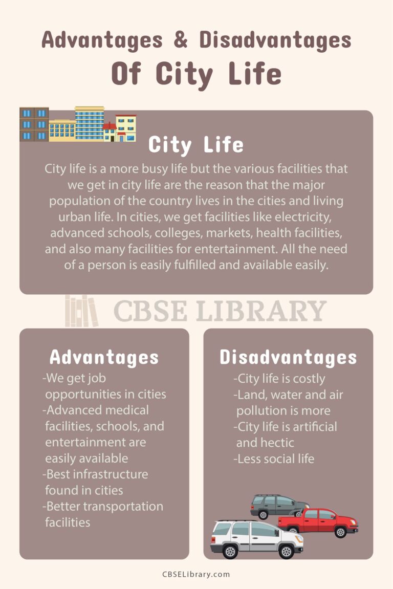 pros and cons of city life essay