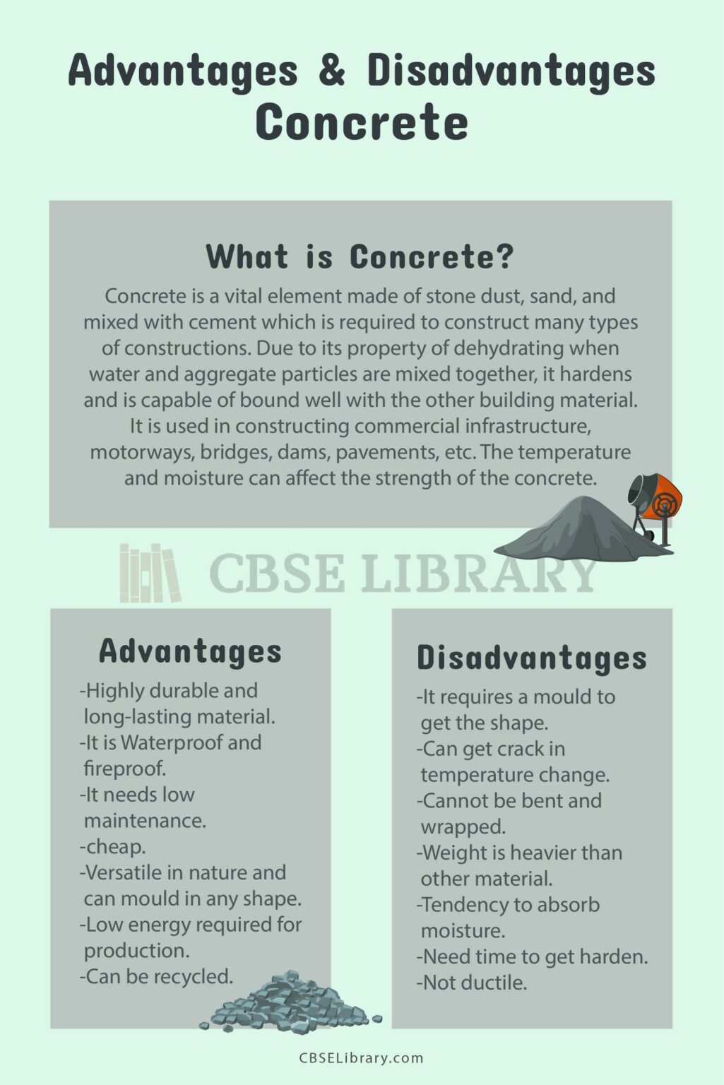 Advantages and Disadvantages of Concrete What are the Advantages and