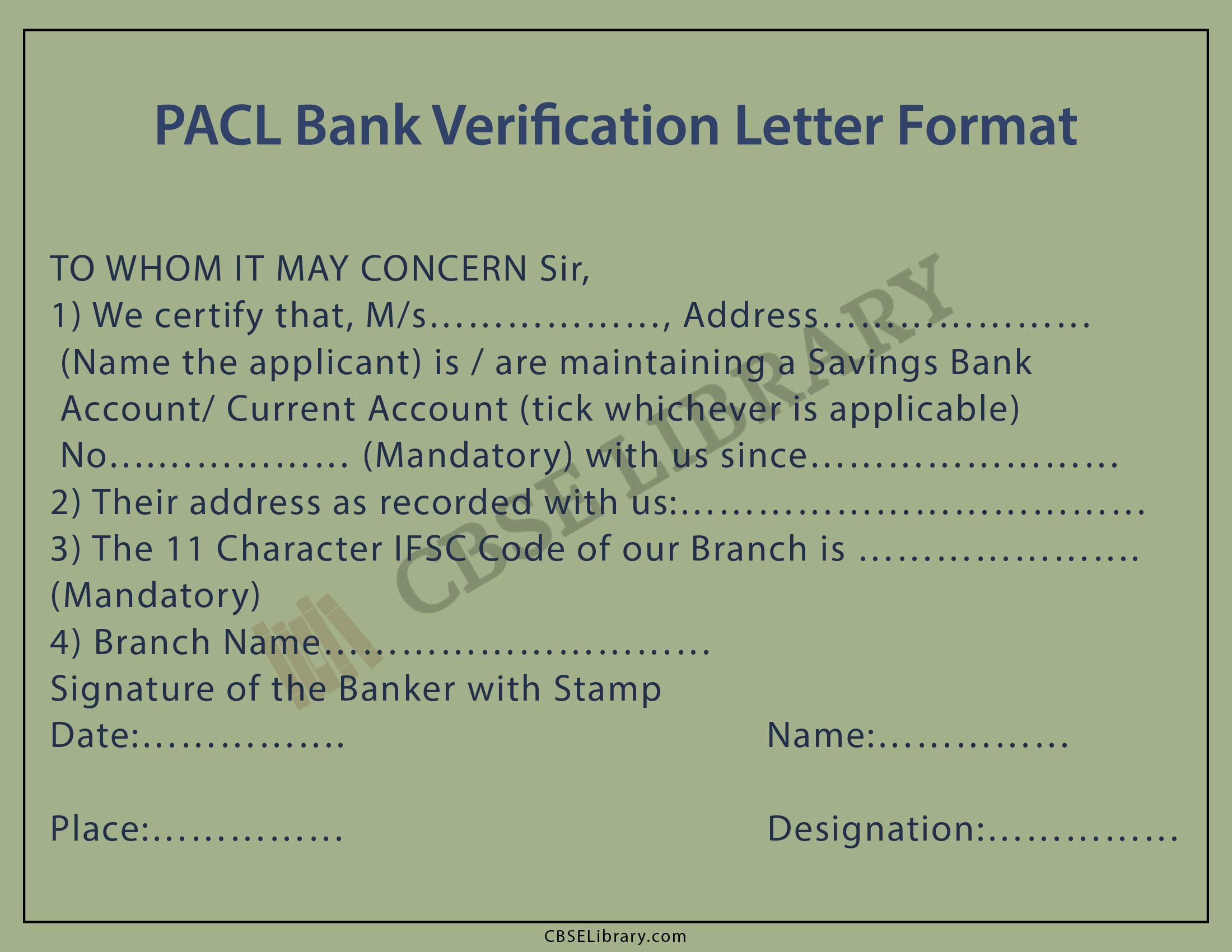 PACL Bank VerificationLetter