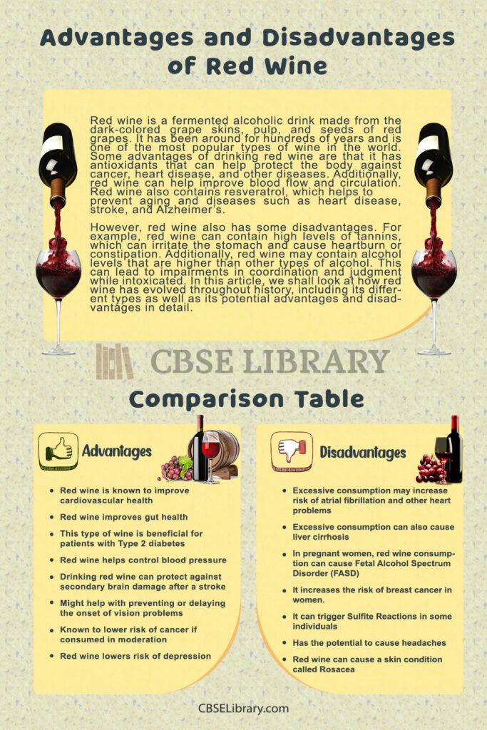 Red Wine Advantages And Disadvantages Benefits, Risks, Good or Bad