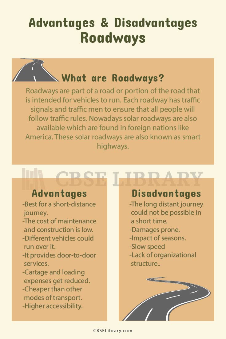 Advantages and Disadvantages of Roadways