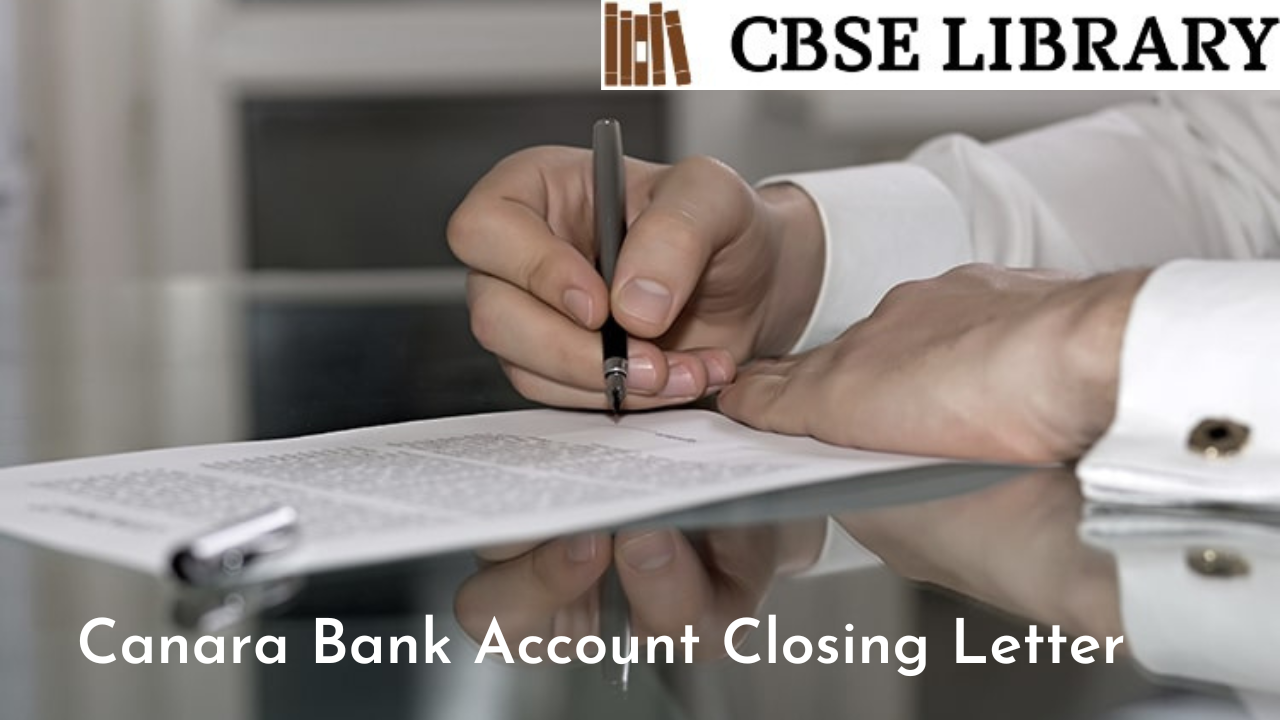 Canara Bank Account Closing Letter