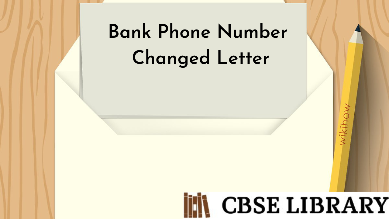 Bank Phone Number Changed Letter