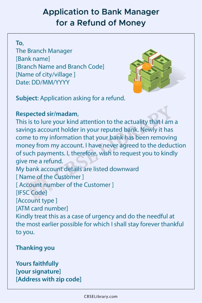 complaint-letter-to-branch-manager-for-refund-money-6-application-to